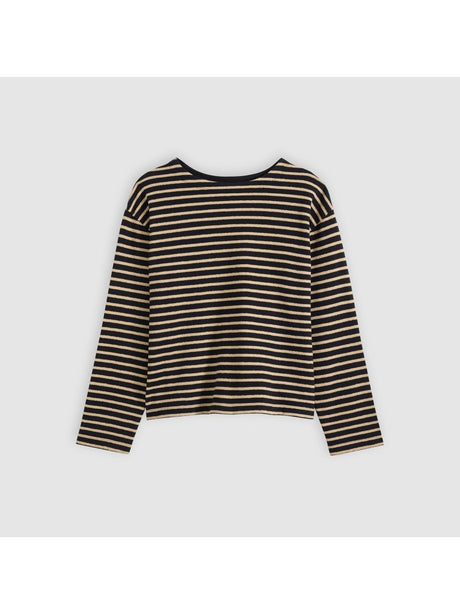 T-shirt Levi's ESME RELAXED LONG SLEEVE ALLIE STRIPE AN Donna - Nero