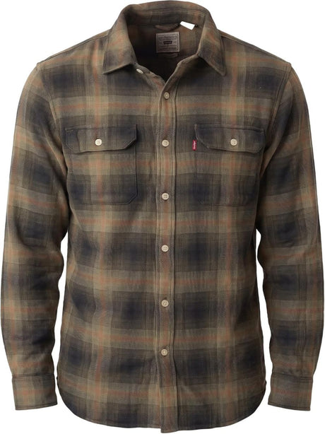 Camicia Levi's JACKSON WORKER EMIL PLAID STORMY SEA PLA Uomo - Verde