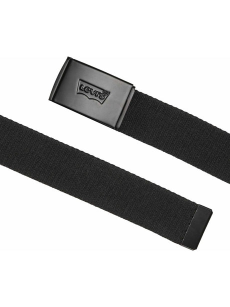 Cinta Levi's TONAL BATWING WEB BELT CAVIAR Uomo - Nero
