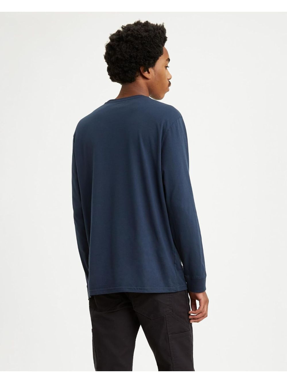 T-shirt Levi's LS ORIGINAL HM TEE MINERAL BLACK JERSEY Uomo - Blu