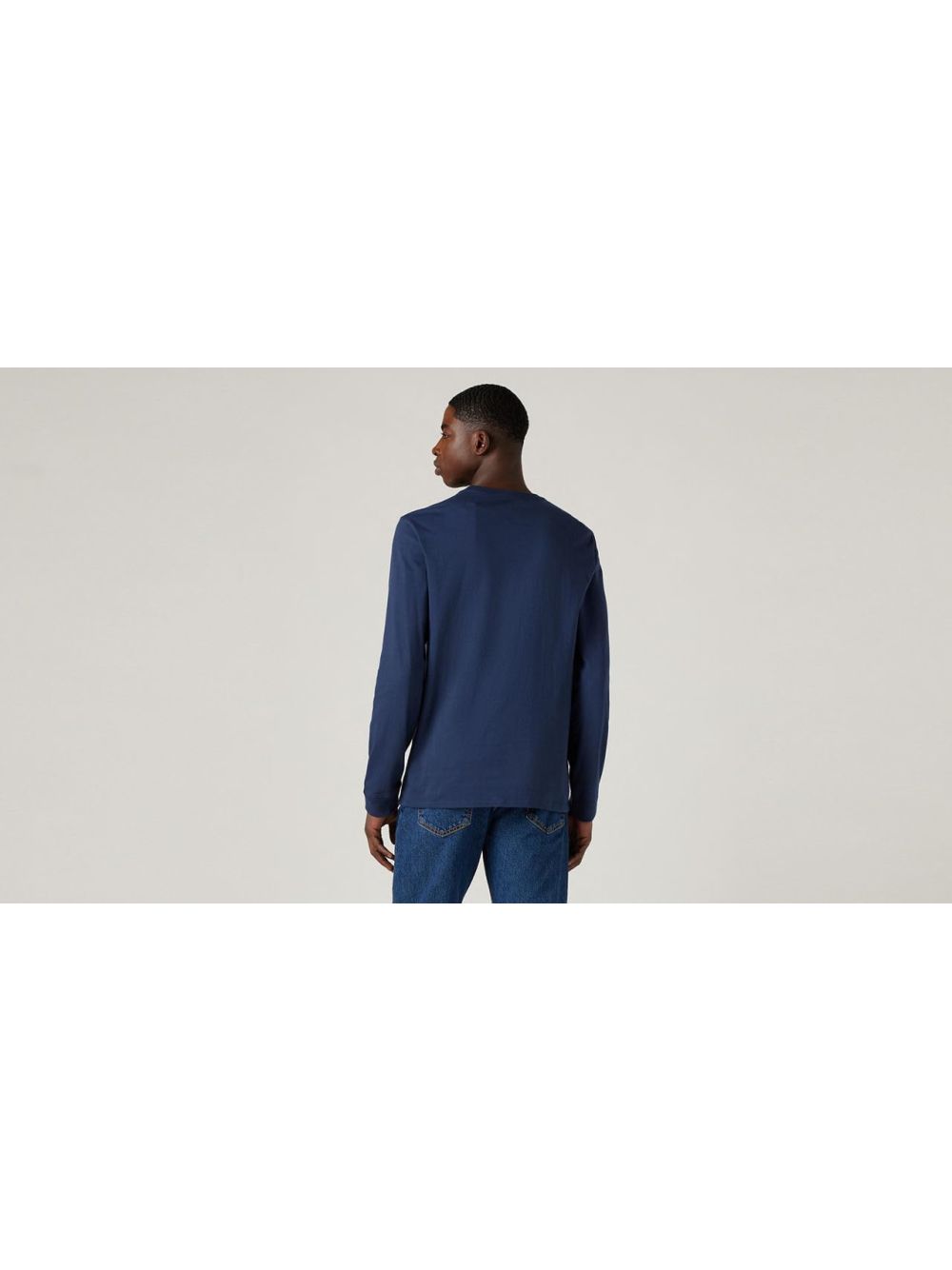 T-shirt Levi's LS ORIGINAL HM TEE MINERAL BLACK JERSEY Uomo - Blu