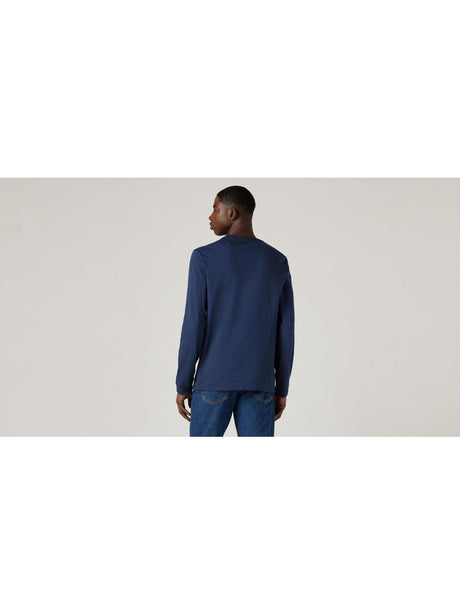 T-shirt Levi's LS ORIGINAL HM TEE MINERAL BLACK JERSEY Uomo - Blu