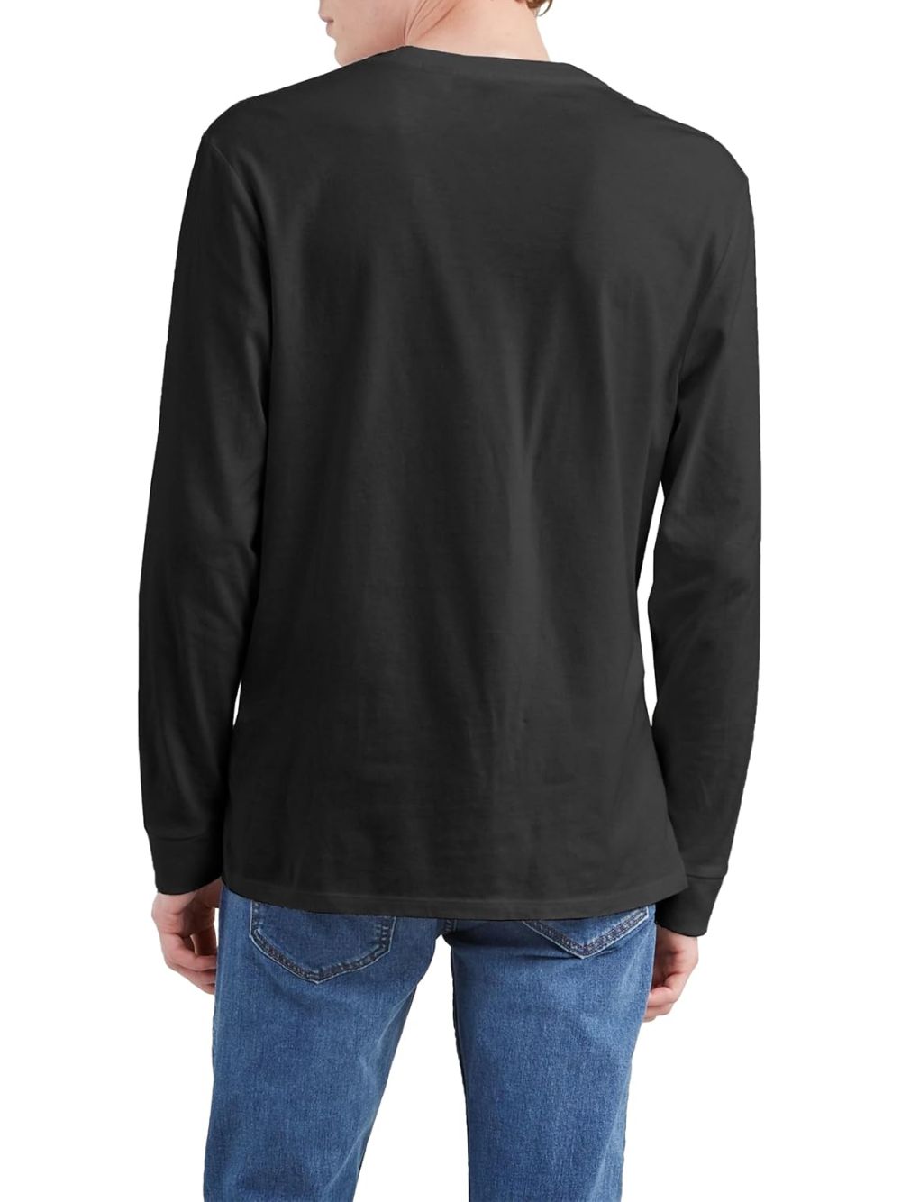 T-shirt Levi's LS ORIGINAL HM TEE MINERAL BLACK JERSEY Uomo - Nero