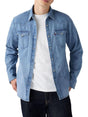 Camicia Levi's BARSTOW WESTERN STANDARD BLUE SKY MOUNTI Uomo - Blu