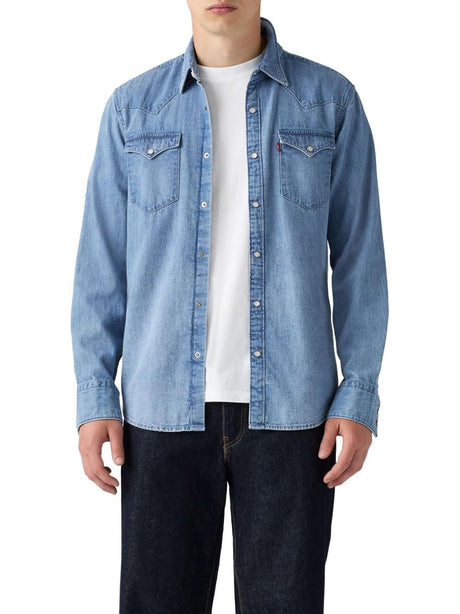 Camicia Levi's BARSTOW WESTERN STANDARD BLUE SKY MOUNTI Uomo - Blu