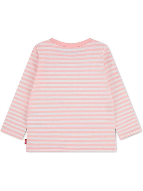 T-shirt Levi's STRIPE LS TEE Bambina - Rosa
