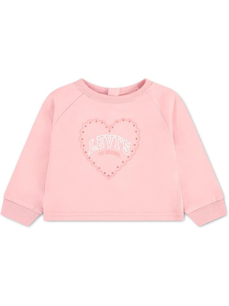Pullover Levi's LS HEART KNIT TOP Bambina - Rosa