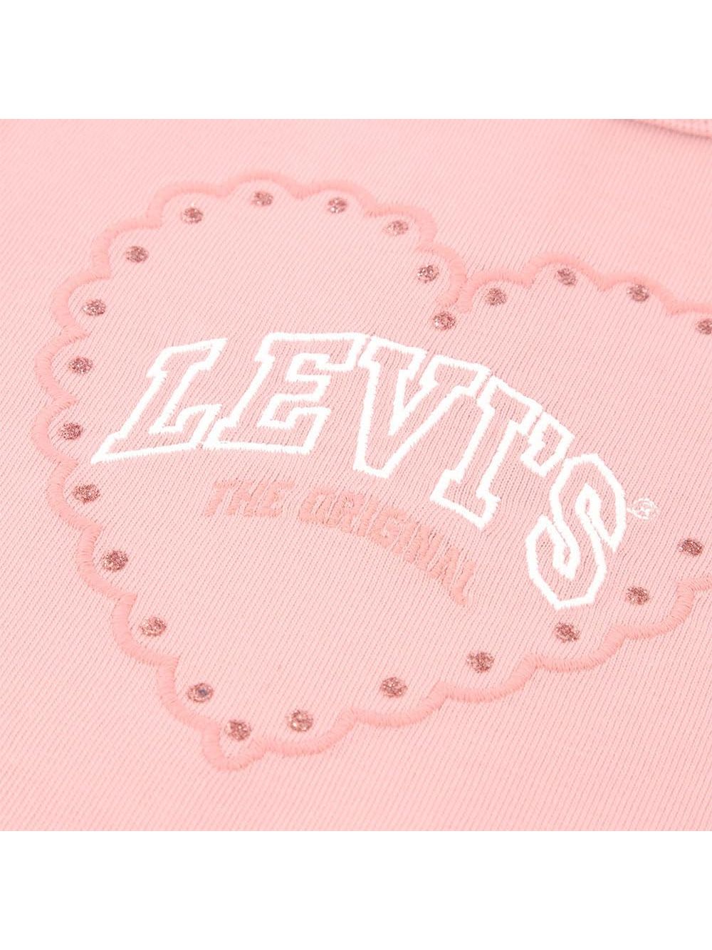 Pullover Levi's LS HEART KNIT TOP Bambina - Rosa