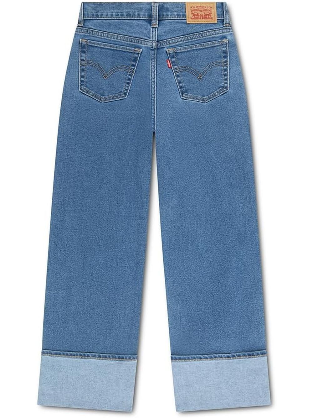 Jeans Levi's WIDE LEG JEANS W/ROLL-CUFF Bambina - Denim