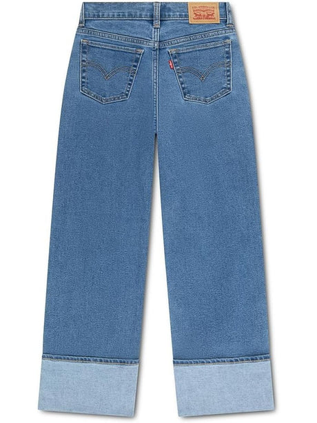 Jeans Levi's WIDE LEG JEANS W/ROLL-CUFF Bambina - Denim