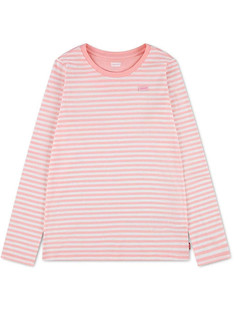 T-shirt Levi's STRIPE LS TEE Bambina - Rosa