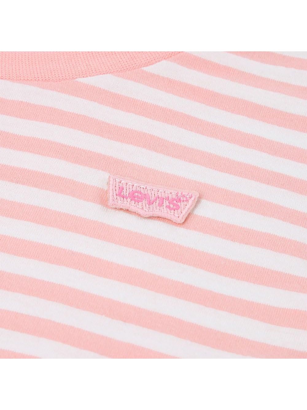 T-shirt Levi's STRIPE LS TEE Bambina - Rosa