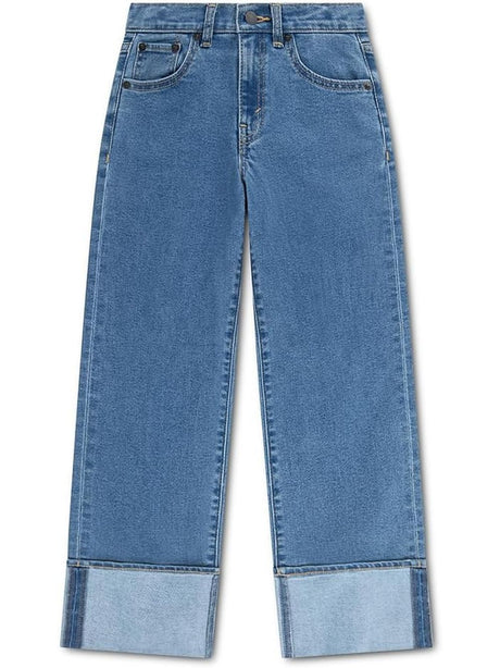 Jeans Levi's WIDE LEG JEANS W/ROLL-CUFF Bambina - Denim