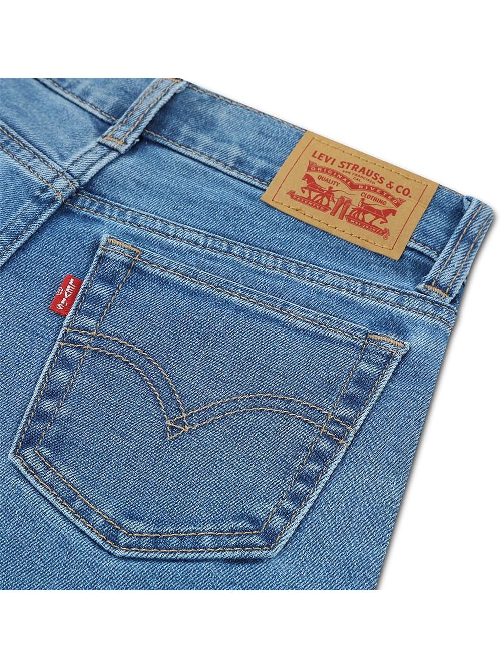 Jeans Levi's WIDE LEG JEANS W/ROLL-CUFF Bambina - Denim