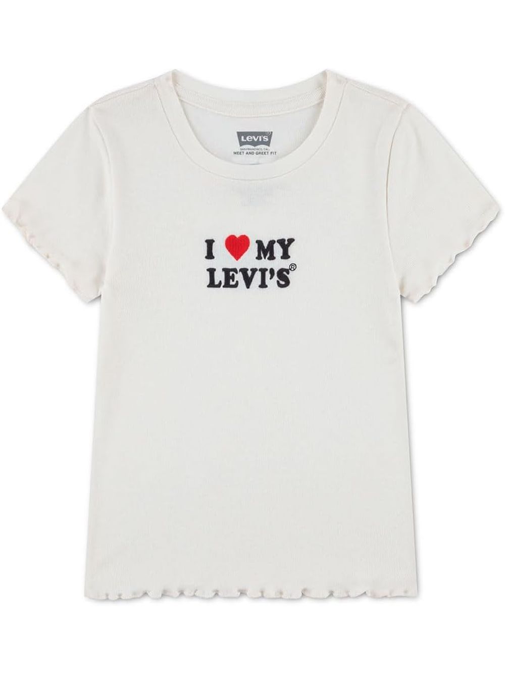 Pullover Levi's I HEART MY LEVIS TOP Bambina - Bianco