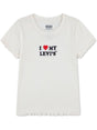 Pullover Levi's I HEART MY LEVIS TOP Bambina - Bianco