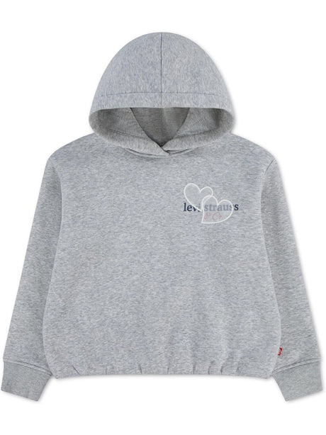Felpa Levi's MEET AND GREET BUBBLE HOOD Bambina - Grigio
