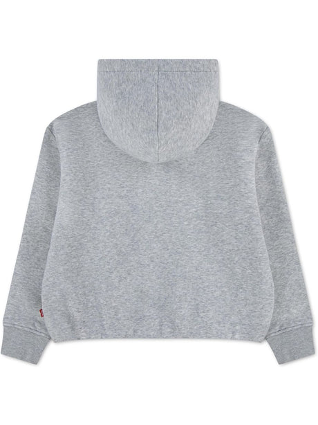 Felpa Levi's MEET AND GREET BUBBLE HOOD Bambina - Grigio
