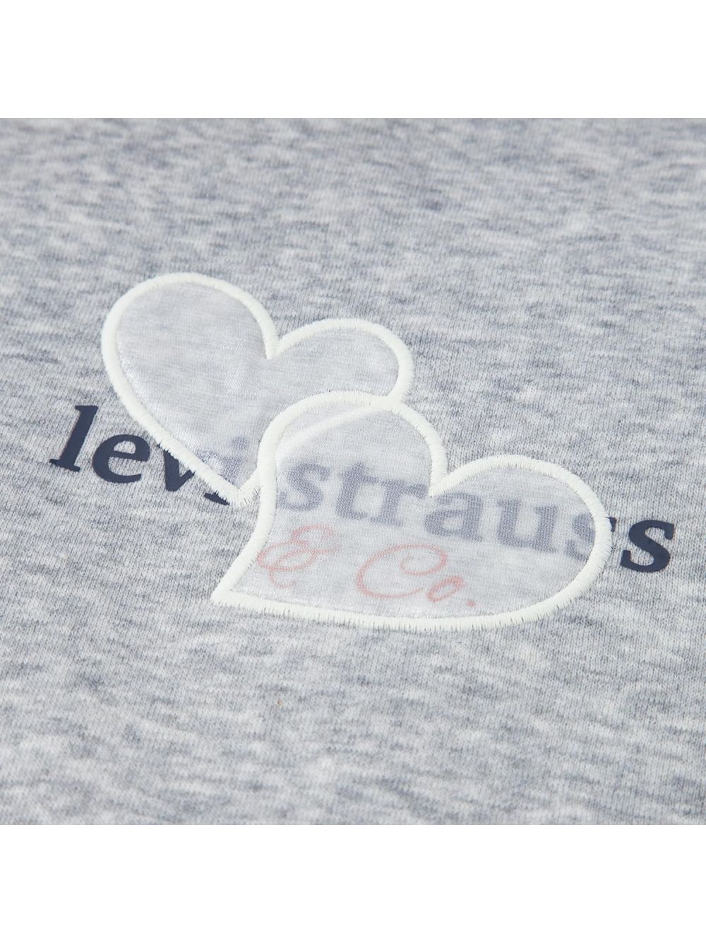 Felpa Levi's MEET AND GREET BUBBLE HOOD Bambina - Grigio