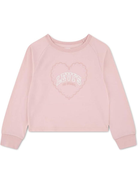 Pullover Levi's LS HEART KNIT TOP Bambina - Nero