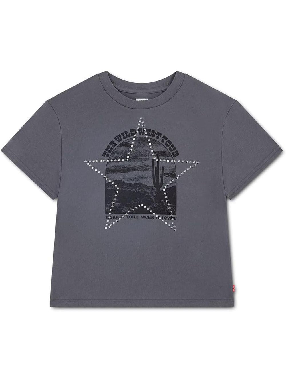 T-shirt Levi's WILD WEST SS TEE Bambina - Grigio