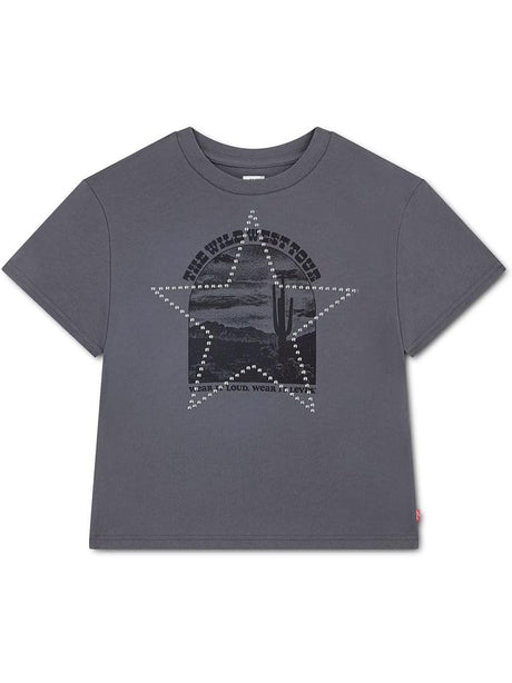 T-shirt Levi's WILD WEST SS TEE Bambina - Grigio