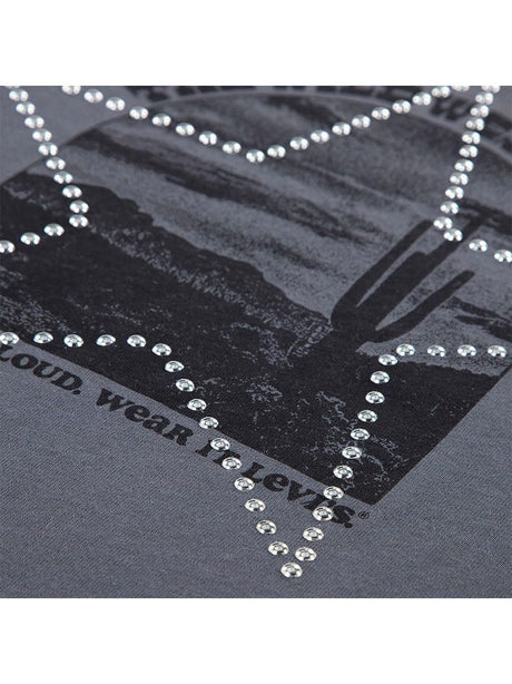 T-shirt Levi's WILD WEST SS TEE Bambina - Grigio