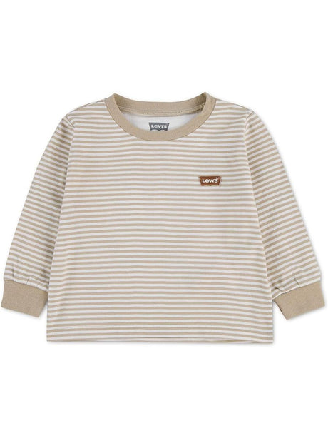 T-shirt Levi's STRIPE LS TEE Bambino - Verde