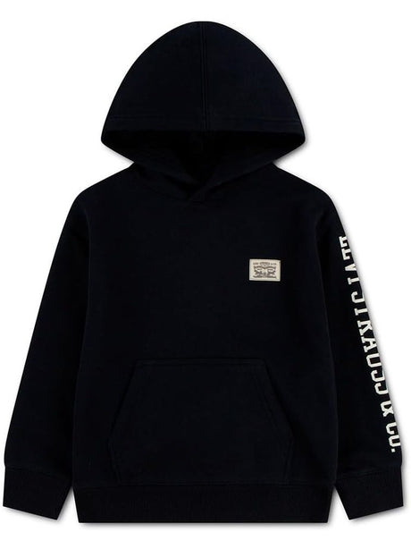 Felpa Levi's SLEEVE HIT HOODIE Bambino - Nero
