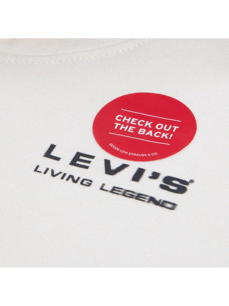 Felpa Levi's SKATE LEGEND HOODIE Bambino - Bianco