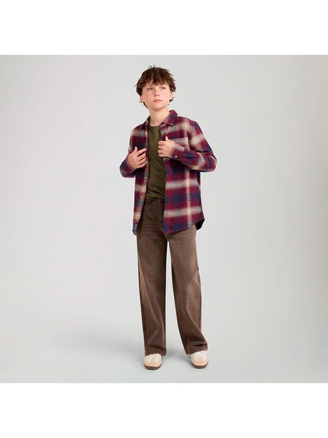 Camicia Levi's SHADOW PLAID SHIRT Bambino - Marrone