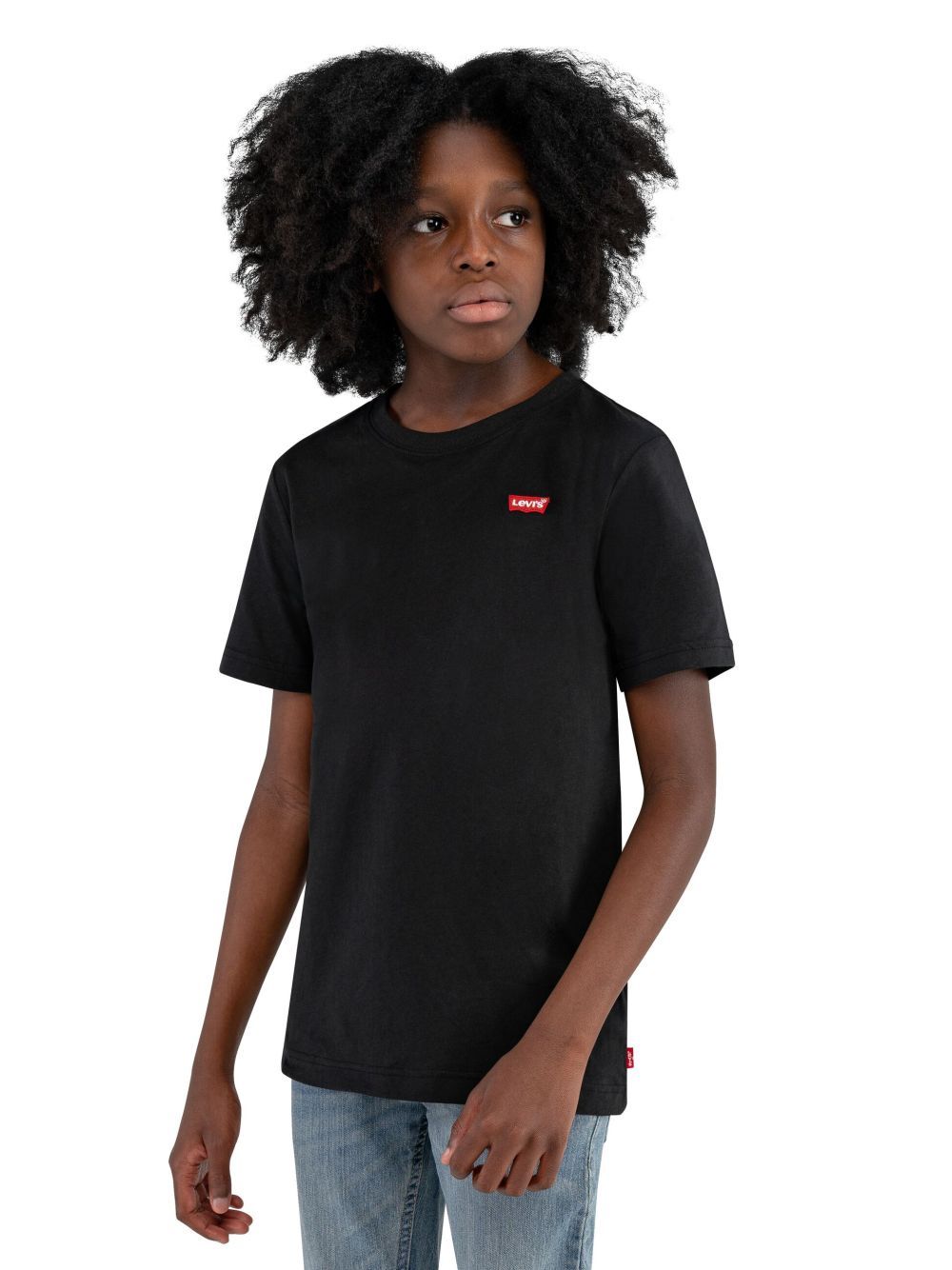 T-shirt Levi's BATWING CHEST HIT Bambino - Nero