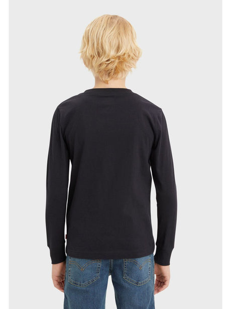 T-shirt Levi's LS GRAPHIC Bambino - Nero
