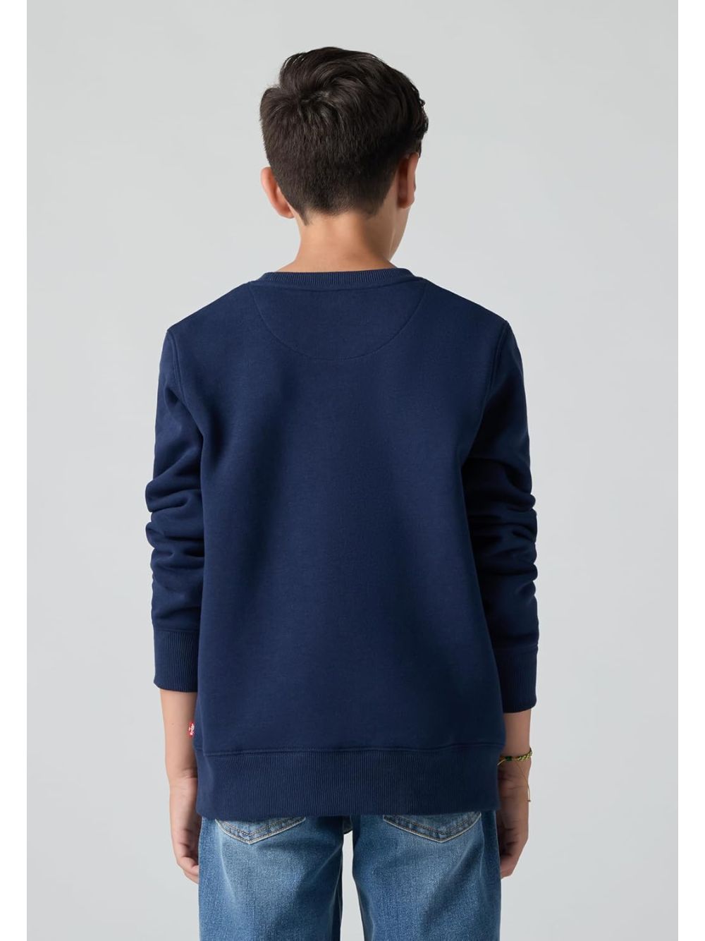 Felpa Levi's MINI LOGO CREWNECK SWEATSH Bambino - Blu