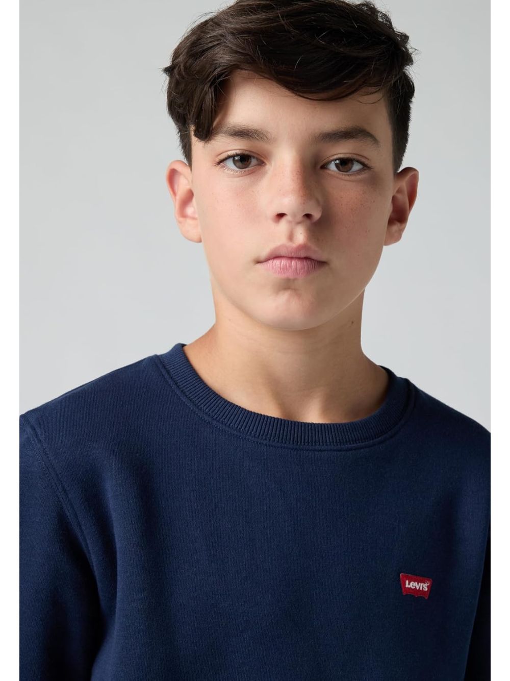 Felpa Levi's MINI LOGO CREWNECK SWEATSH Bambino - Blu