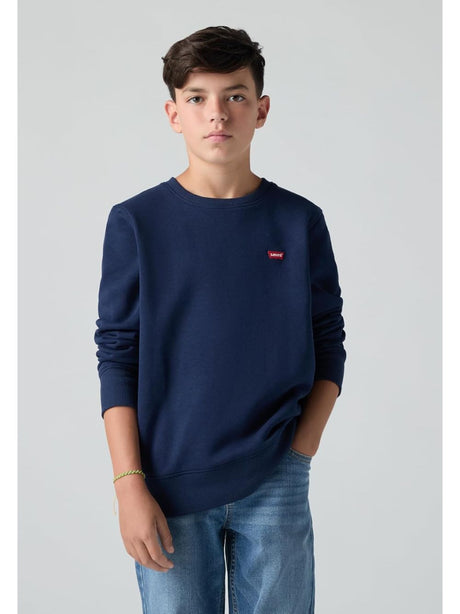 Felpa Levi's MINI LOGO CREWNECK SWEATSH Bambino - Blu