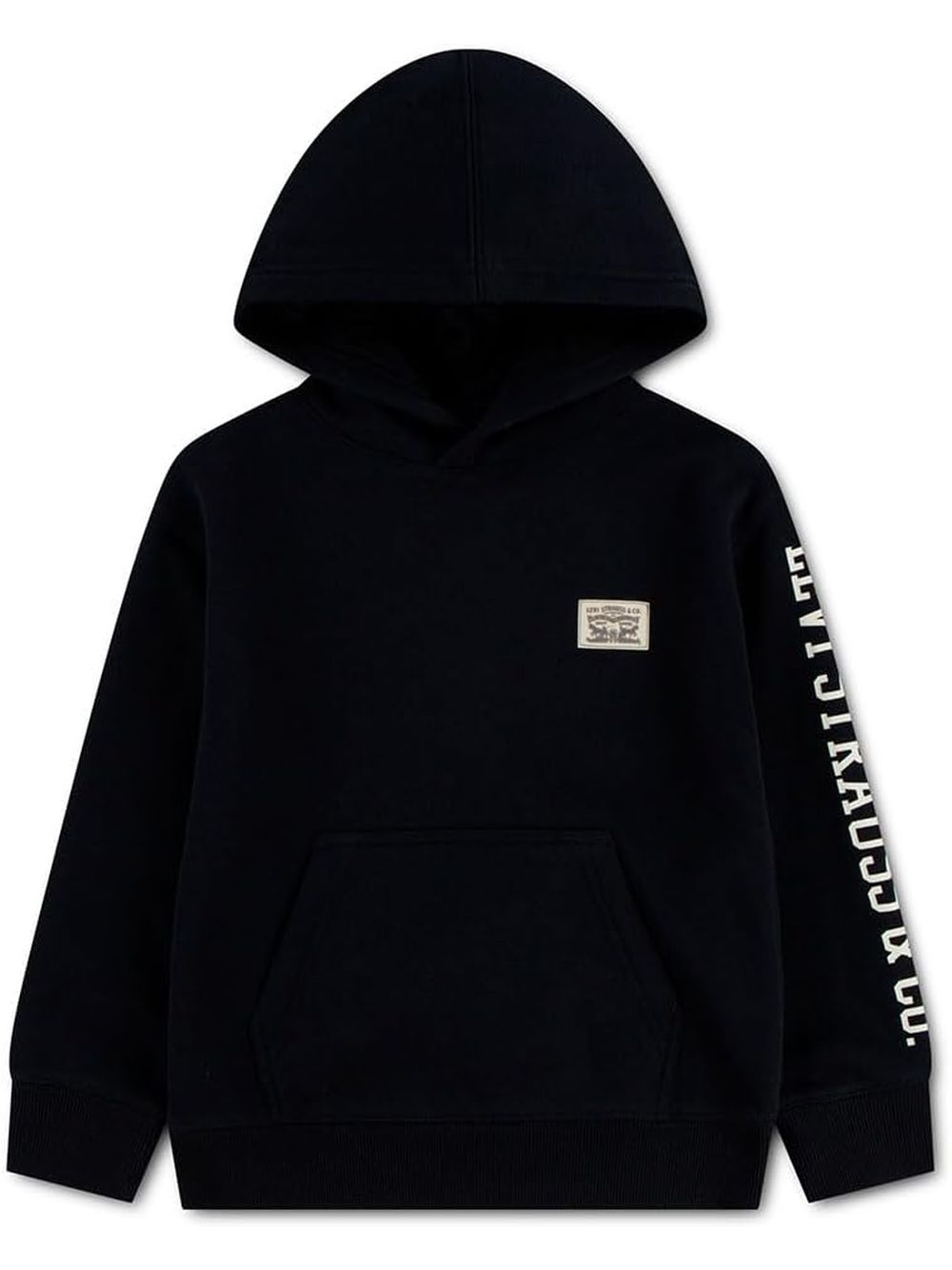 Felpa Levi's SLEEVE HIT HOODIE Bambino - Nero