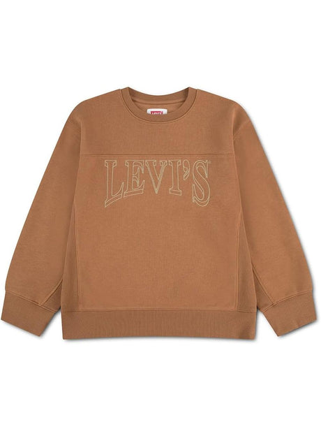 Felpa Levi's TAGE COLLEGIATE CREWNECK Bambino - Arancione