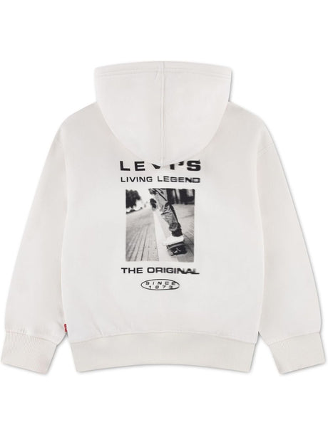 Felpa Levi's SKATE LEGEND HOODIE Bambino - Bianco
