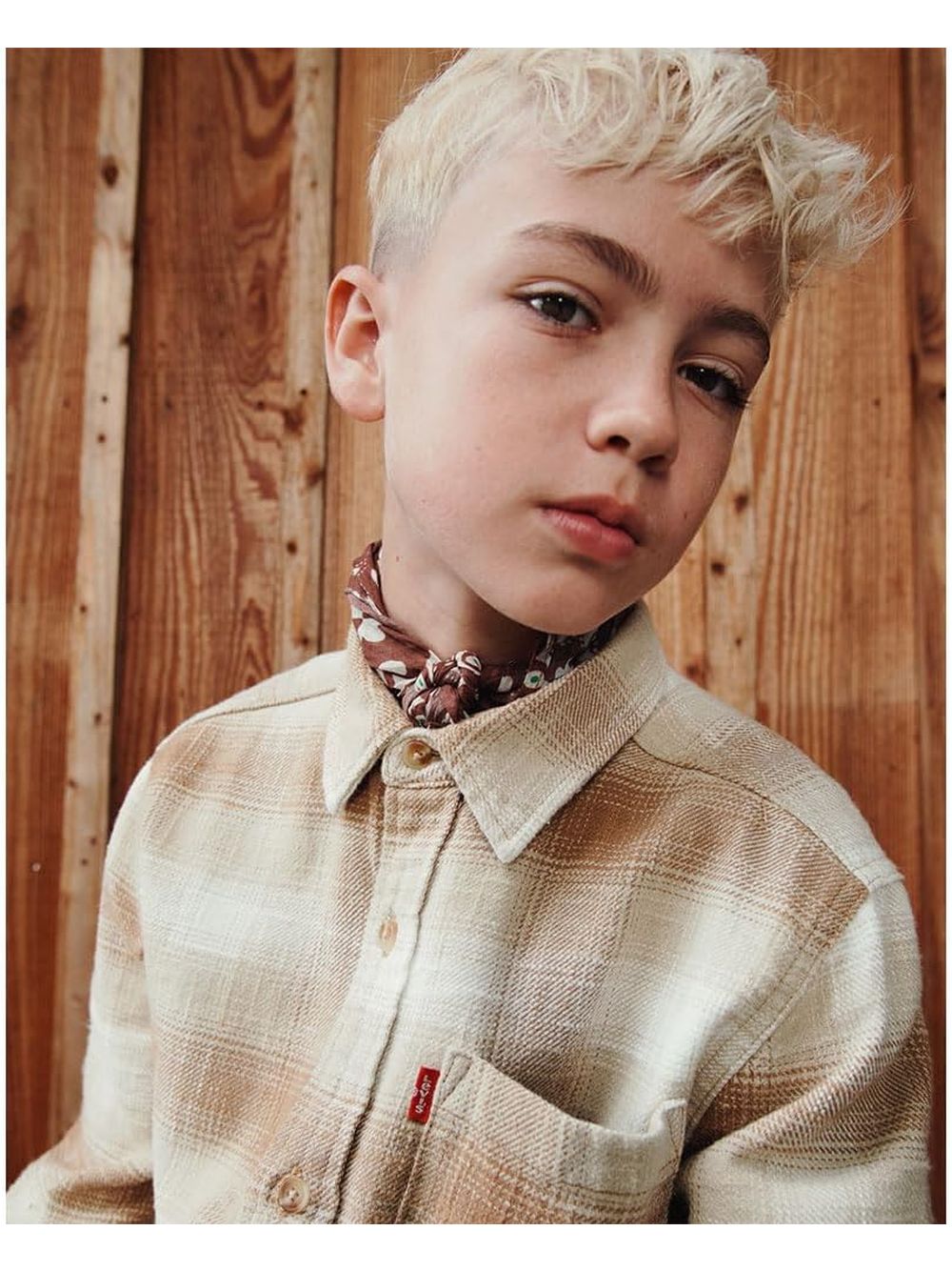 Camicia Levi's SHADOW PLAID SHIRT Bambino - Arancione
