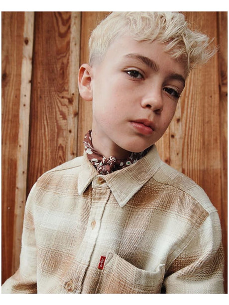 Camicia Levi's SHADOW PLAID SHIRT Bambino - Arancione