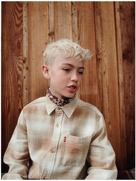 Camicia Levi's SHADOW PLAID SHIRT Bambino - Arancione