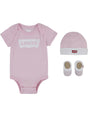 Set Levi's BATWING ONESIE HAT BOOTIE Bambino - Rosa