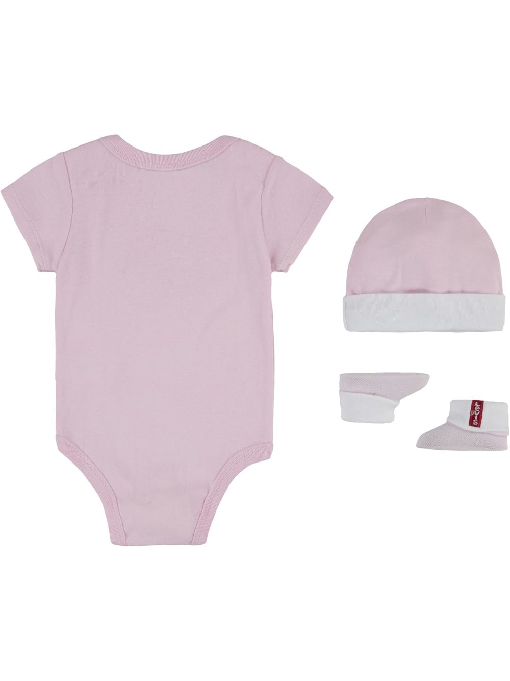 Set Levi's BATWING ONESIE HAT BOOTIE Bambino - Rosa