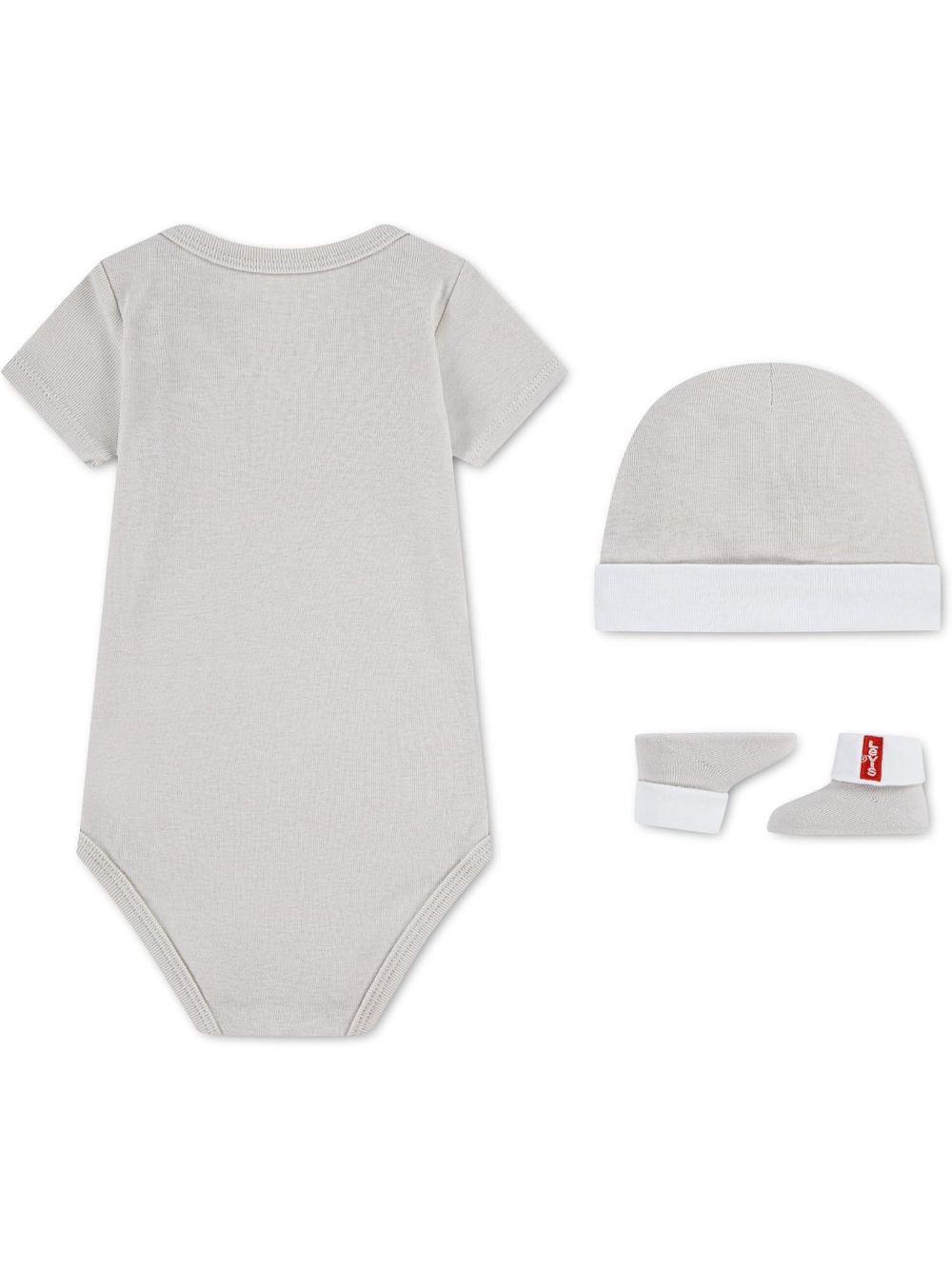 Set Levi's BATWING ONESIE HAT BOOTIE Bambino - Beige