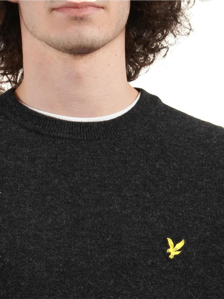 Pullover Lyle & Scott LAMBSWOOL BLEND CREW NECK JUMP Uomo - Nero