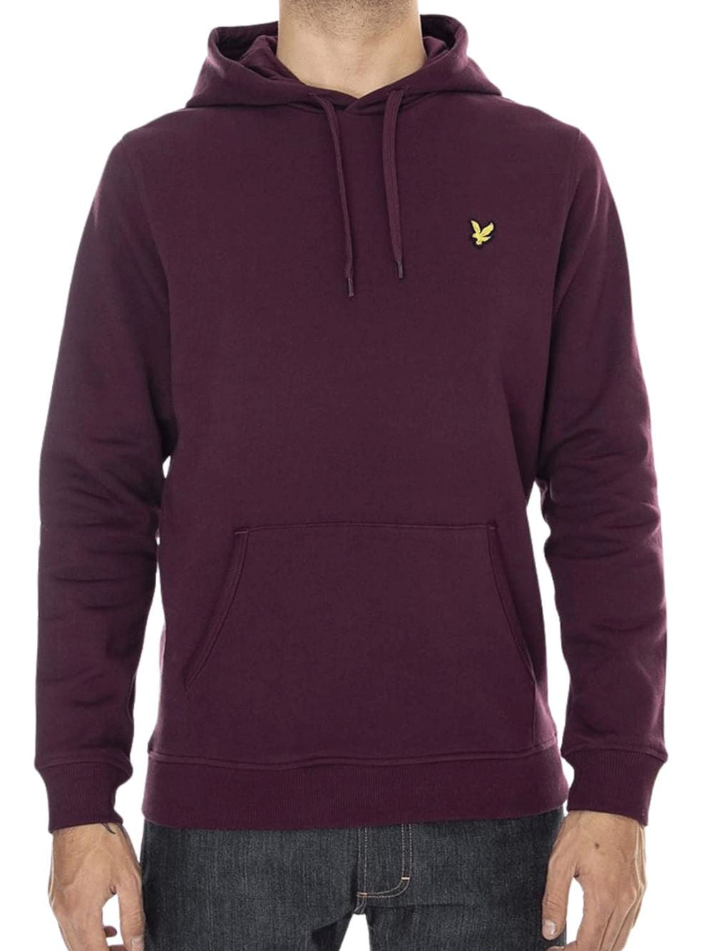 Felpa Lyle & Scott BRUSHBACK Uomo - Bordeaux