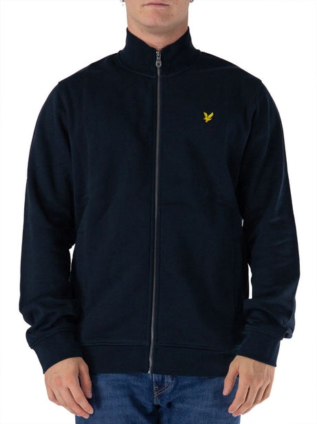 Felpa Lyle & Scott BRUSHBACK FULL ZIP Uomo - Blu