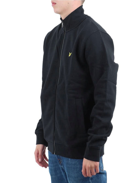 Felpa Lyle & Scott BRUSHBACK FULL ZIP Uomo - Nero