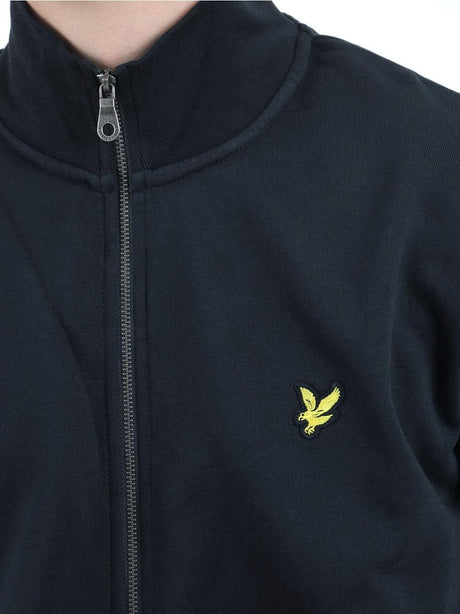 Felpa Lyle & Scott BRUSHBACK FULL ZIP Uomo - Nero